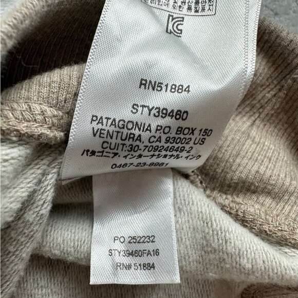 Patagonia Tan Hoodie Organic Cotton Men’s Size M - Picture 13 of 15